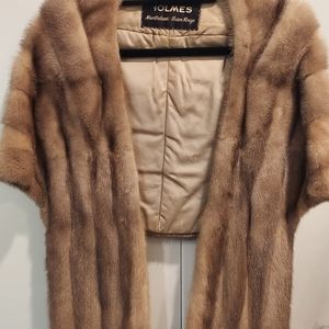 Mink wrap stole